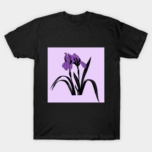 Purple Iris Flower T-Shirt